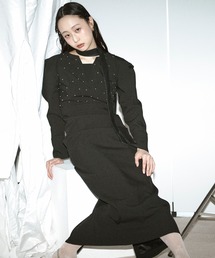Ezick | silver studs dress シルバースタッズドレス(ドレス)
