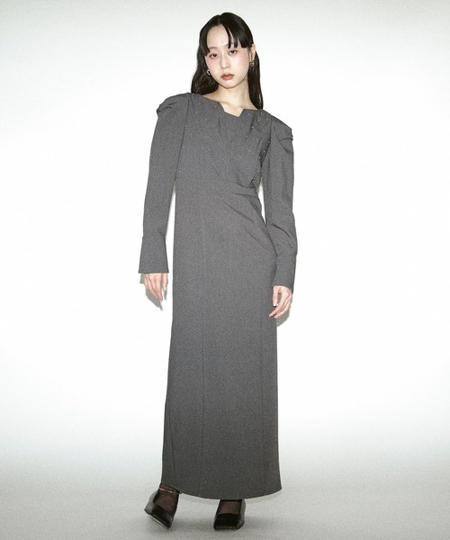 Ezick（エジック）の「silver studs dress シルバースタッズドレス（ドレス・レディース・ブラック/グレー・FREE）」の20枚目の写真