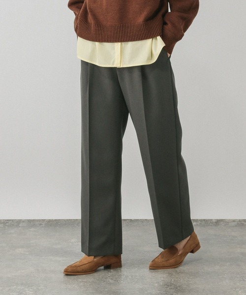 GLOBAL WORK(グローバルワーク)の「お手入れラクラクセットアップ/ストレートパンツ/611219(その他パンツ・レディース・ネイビー/ブラウン/チャコールグレー/ライトベージュ・LARGE/MEDIUM/SMALL)」の20枚目の写真