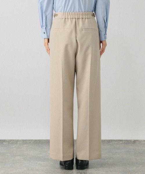 GLOBAL WORK(グローバルワーク)の「お手入れラクラクセットアップ/ストレートパンツ/611219(その他パンツ・レディース・ネイビー/ブラウン/チャコールグレー/ライトベージュ・LARGE/MEDIUM/SMALL)」の5枚目の写真