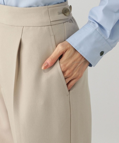 GLOBAL WORK(グローバルワーク)の「お手入れラクラクセットアップ/ストレートパンツ/611219(その他パンツ・レディース・ネイビー/ブラウン/チャコールグレー/ライトベージュ・LARGE/MEDIUM/SMALL)」の8枚目の写真