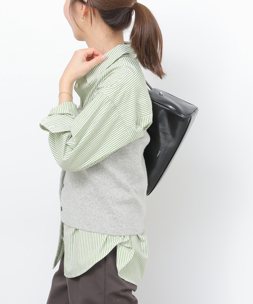 JOURNAL STANDARD relume(ジャーナルスタンダード レリューム)の「ONE DAYロゴストライプシャツ(シャツ/ブラウス・レディース・ピンク/グリーン/サックスブルー/ベージュ・FREE)」の17枚目の写真
