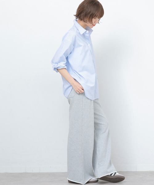 JOURNAL STANDARD relume(ジャーナルスタンダード レリューム)の「ONE DAYロゴストライプシャツ(シャツ/ブラウス・レディース・ピンク/グリーン/サックスブルー/ベージュ・FREE)」の22枚目の写真