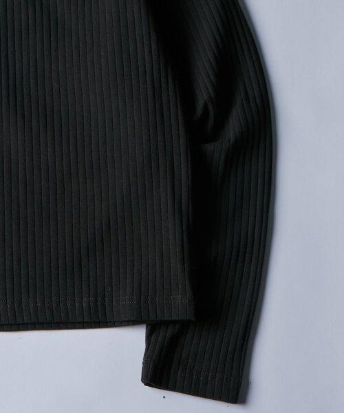 WHO'S WHO gallery（フーズフーギャラリー）の「【Sourcream】パール針抜きヘンリーL/S TEE（Tシャツ/カットソー・メンズ・ブラック/ホワイト・SMALL/MEDIUM）」の10枚目の写真