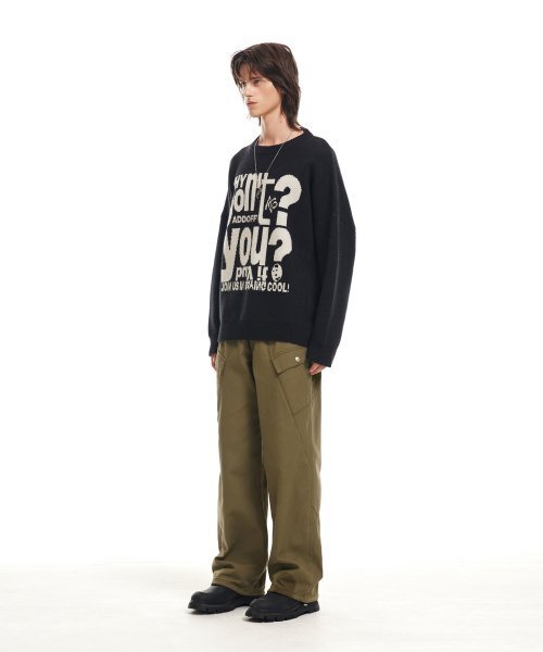 ADDOFF(アドオフ)の「LETTERING KNIT SWEATER BLACK(ニット/セーター・レディース・その他・LARGE/MEDIUM/SMALL)」の9枚目の写真