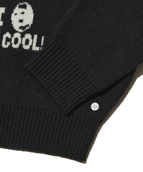 ADDOFF(アドオフ)の「LETTERING KNIT SWEATER BLACK(ニット/セーター・レディース・その他・LARGE/MEDIUM/SMALL)」の3枚目の写真
