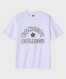CONCEPTCOLLEGE（コンセプトカレッジ）の「コンセプトカレッジハンドロゴホワイト半袖Tシャツ[男女共用]（Tシャツ/カットソー）」