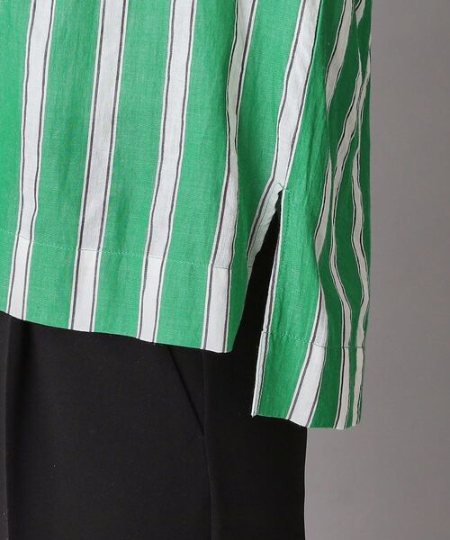 NE QUITTEZ PAS!（ヌキテパ）の「ne Quittez pas（ヌキテパ）コットンボイルストライプブラウス（シャツ/ブラウス・レディース・グリーン・00）」の8枚目の写真