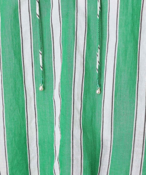 NE QUITTEZ PAS!（ヌキテパ）の「ne Quittez pas（ヌキテパ）コットンボイルストライプブラウス（シャツ/ブラウス・レディース・グリーン・00）」の14枚目の写真