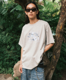 チャイルドフードグラフィックTシャツ(グレー)