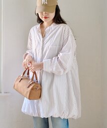 CIAOPANIC TYPY | 【羽織としても◎】アソート柄裾バルーンチュニックブラウス(シャツ/ブラウス)