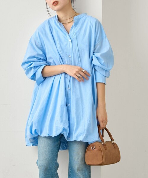 ☆新品☆21500円☆カデュネ☆バルーン裾チュニック☆ブラウス☆ CADUNE（カデュネ）の「バルーン裾チュニック（シャツ/ブラウス）」 - WEAR