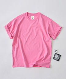 ANALOG MOOD（アナログムード）の「ソフト無地半袖Tシャツ（ピンク）（Tシャツ/カットソー）」
