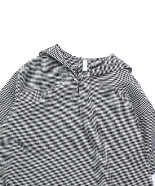 prit（プリット）の「[prit] 綿麻平織 5分袖セーラーカラープルオーバー（シャツ/ブラウス・レディース・ブラック系その他/グリーン系その他/ブラック・FREE）」の21枚目の写真