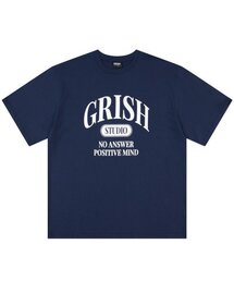 GRISH（グリッシュ）の「セリフロゴTシャツ ネイビー（Tシャツ/カットソー）」