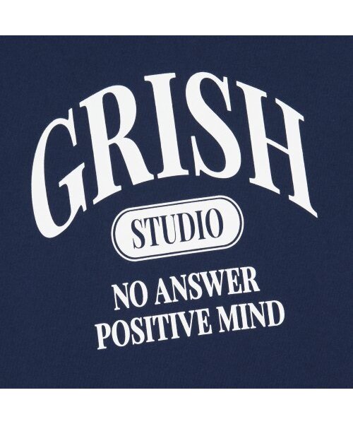 GRISH(グリッシュ)の「セリフロゴTシャツ ネイビー(Tシャツ/カットソー・メンズ・その他・M/L)」の4枚目の写真