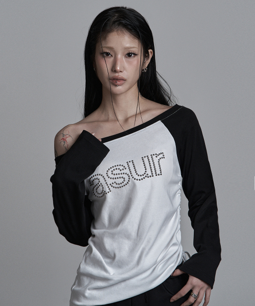 as you are(アズユーアー)の「AU ボートネックシャーリングロングスリーブホワイト(Tシャツ/カットソー・レディース・その他・OS)」の3枚目の写真