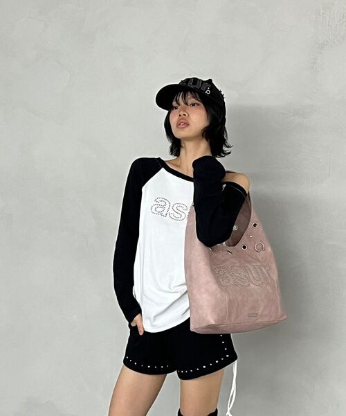 as you are(アズユーアー)の「AU ボートネックシャーリングロングスリーブホワイト(Tシャツ/カットソー・レディース・その他・OS)」の6枚目の写真