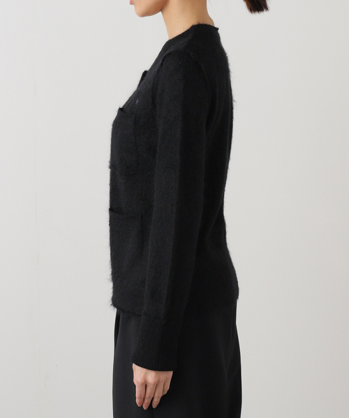 R13（アールサーティーン）の「*【R13/アールサーティーン】ELONGATED SHRUNKEN CREWNECK CARDIGAN（カーディガン/ボレロ・レディース・ブラック・FREE）」の11枚目の写真