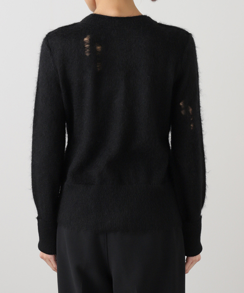 R13（アールサーティーン）の「*【R13/アールサーティーン】ELONGATED SHRUNKEN CREWNECK CARDIGAN（カーディガン/ボレロ・レディース・ブラック・FREE）」の12枚目の写真