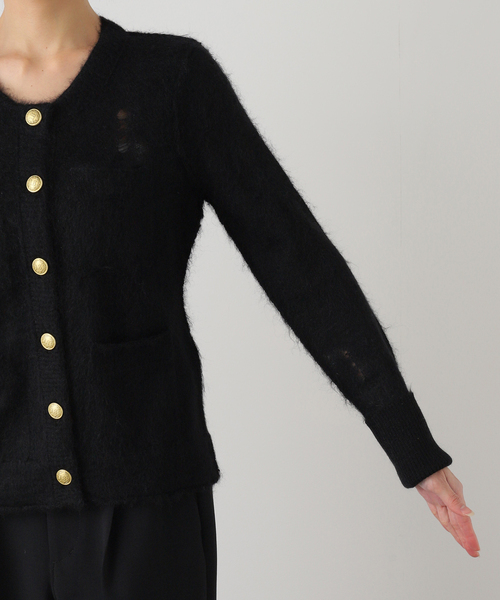 R13（アールサーティーン）の「*【R13/アールサーティーン】ELONGATED SHRUNKEN CREWNECK CARDIGAN（カーディガン/ボレロ・レディース・ブラック・FREE）」の13枚目の写真