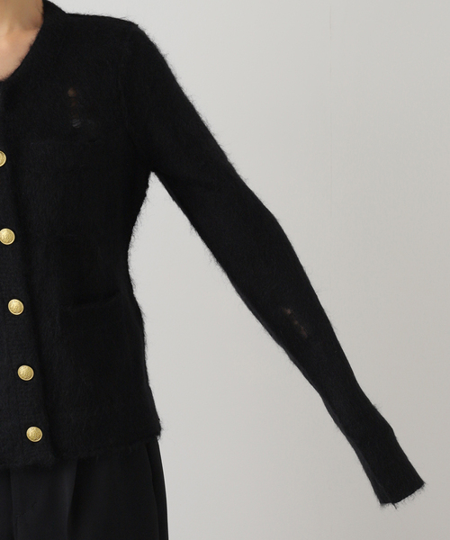 R13（アールサーティーン）の「*【R13/アールサーティーン】ELONGATED SHRUNKEN CREWNECK CARDIGAN（カーディガン/ボレロ・レディース・ブラック・FREE）」の14枚目の写真