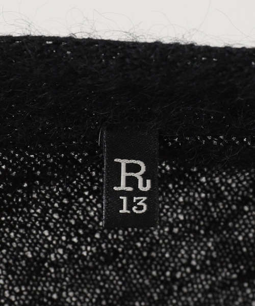 R13（アールサーティーン）の「*【R13/アールサーティーン】ELONGATED SHRUNKEN CREWNECK CARDIGAN（カーディガン/ボレロ・レディース・ブラック・FREE）」の18枚目の写真