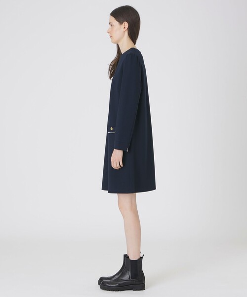 BLUE LABEL CRESTBRIDGE(ブルーレーベルクレストブリッジ)の「【限定カラーあり】アモーレポンチワンピース(ワンピース・レディース・ダークネイビー/ブラック・38/40/36)」の8枚目の写真