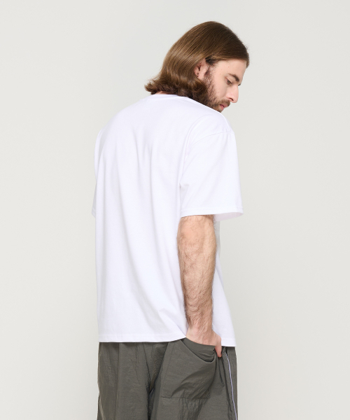 CARGOBROS(カーゴブロス)の「サークルロゴオーバー半袖Tシャツ(ホワイト)(Tシャツ/カットソー・メンズ・その他・S/M/L/2XL/XL)」の3枚目の写真