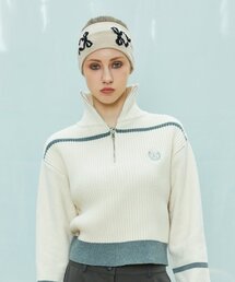 L9 HALF ZIP-UP KNIT(IVORY)
