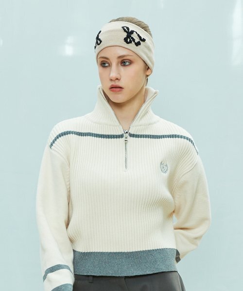 LARTIGENT(ラーティゼン)の「L9 HALF ZIP-UP KNIT(IVORY)(ニット/セーター・レディース・その他・FREE)」の3枚目の写真