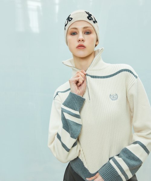 LARTIGENT(ラーティゼン)の「L9 HALF ZIP-UP KNIT(IVORY)(ニット/セーター・レディース・その他・FREE)」の4枚目の写真