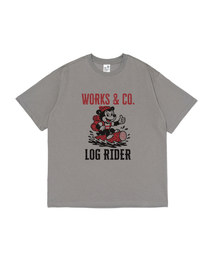 エクストリーム&キャンプ 半袖Tシャツ (グレー)