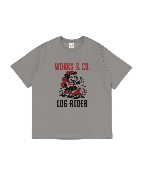 WORKS & CO.(ワークス アンド コー)の「エクストリーム&キャンプ 半袖Tシャツ (グレー)(Tシャツ/カットソー・メンズ・その他・M/2XL)」の1枚目の写真