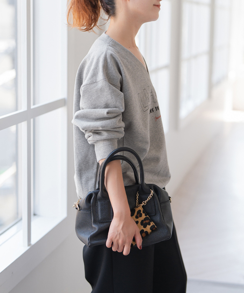 Spick & Span（スピックアンドスパン）の「《別注 / 追加2》La Hutte / ラ ユット Vネックスウェット*（スウェット・レディース・グレー/アイボリー・FREE）」の6枚目の写真