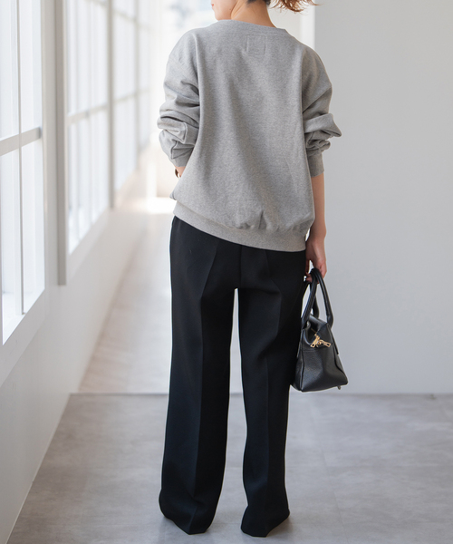 Spick & Span（スピックアンドスパン）の「《別注 / 追加2》La Hutte / ラ ユット Vネックスウェット*（スウェット・レディース・グレー/アイボリー・FREE）」の10枚目の写真