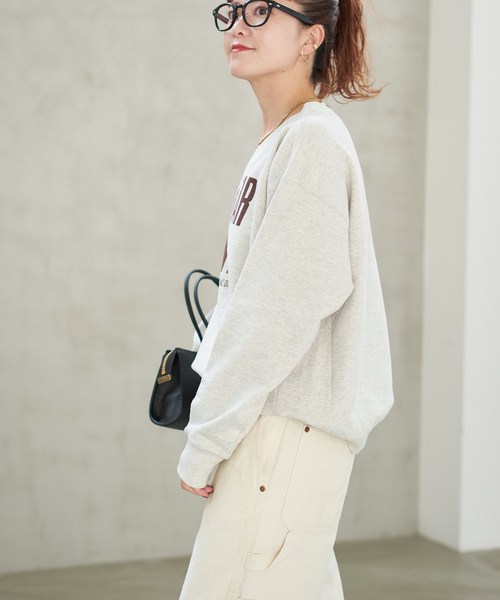 Spick & Span（スピックアンドスパン）の「《別注 / 追加2》La Hutte / ラ ユット Vネックスウェット*（スウェット・レディース・グレー/アイボリー・FREE）」の12枚目の写真