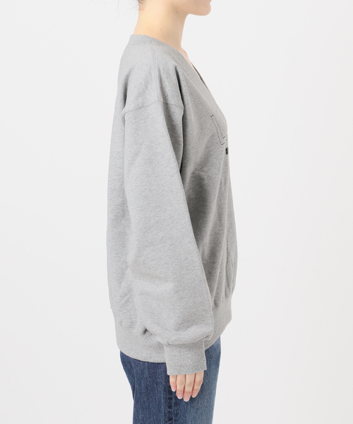 Spick & Span（スピックアンドスパン）の「《別注 / 追加2》La Hutte / ラ ユット Vネックスウェット*（スウェット・レディース・グレー/アイボリー・FREE）」の20枚目の写真
