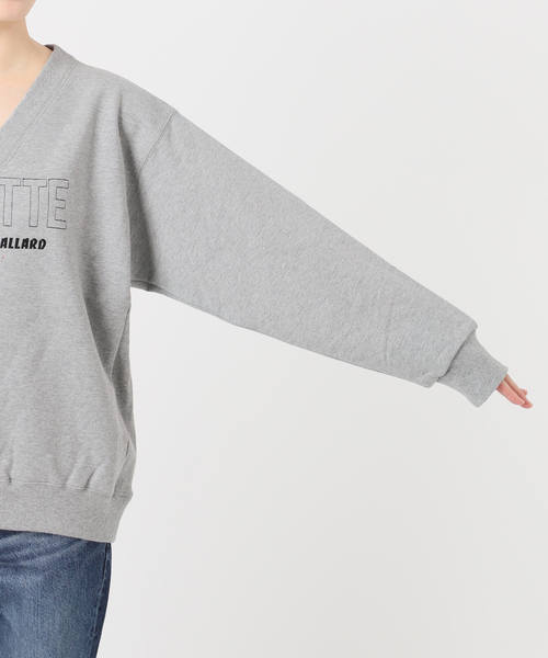 Spick & Span（スピックアンドスパン）の「《別注 / 追加2》La Hutte / ラ ユット Vネックスウェット*（スウェット・レディース・グレー/アイボリー・FREE）」の21枚目の写真