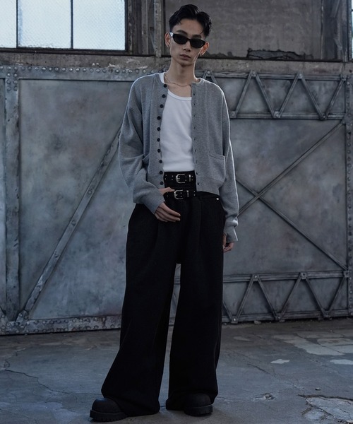 LANDNESS（ランドネス）の「【LANDNESS/ランドネス】MICRO RIB CARDIGAN/マイクロリブカーディガン（カーディガン/ボレロ・メンズ・ブラック/ブルー/グレー・L/M）」の5枚目の写真