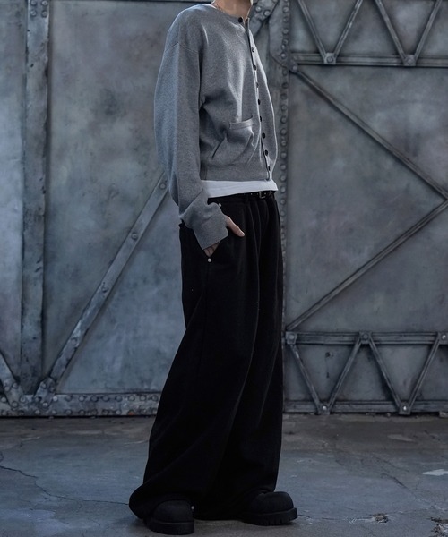 LANDNESS（ランドネス）の「【LANDNESS/ランドネス】MICRO RIB CARDIGAN/マイクロリブカーディガン（カーディガン/ボレロ・メンズ・ブラック/ブルー/グレー・L/M）」の9枚目の写真