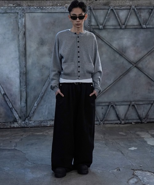 LANDNESS（ランドネス）の「【LANDNESS/ランドネス】MICRO RIB CARDIGAN/マイクロリブカーディガン（カーディガン/ボレロ・メンズ・ブラック/ブルー/グレー・L/M）」の10枚目の写真