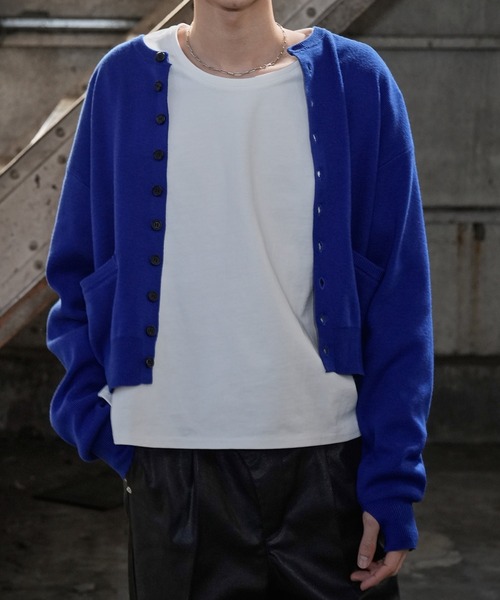 LANDNESS(ランドネス)の「【LANDNESS/ランドネス】MICRO RIB CARDIGAN/マイクロリブカーディガン(カーディガン/ボレロ・メンズ・ブラック/ブルー/グレー・L/M)」の20枚目の写真