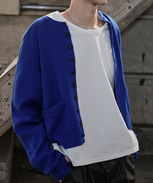 LANDNESS(ランドネス)の「【LANDNESS/ランドネス】MICRO RIB CARDIGAN/マイクロリブカーディガン(カーディガン/ボレロ・メンズ・ブラック/ブルー/グレー・L/M)」の21枚目の写真