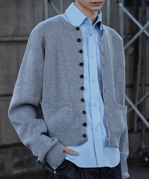 LANDNESS（ランドネス）の「【LANDNESS/ランドネス】MICRO RIB CARDIGAN/マイクロリブカーディガン（カーディガン/ボレロ・メンズ・ブラック/ブルー/グレー・L/M）」の18枚目の写真