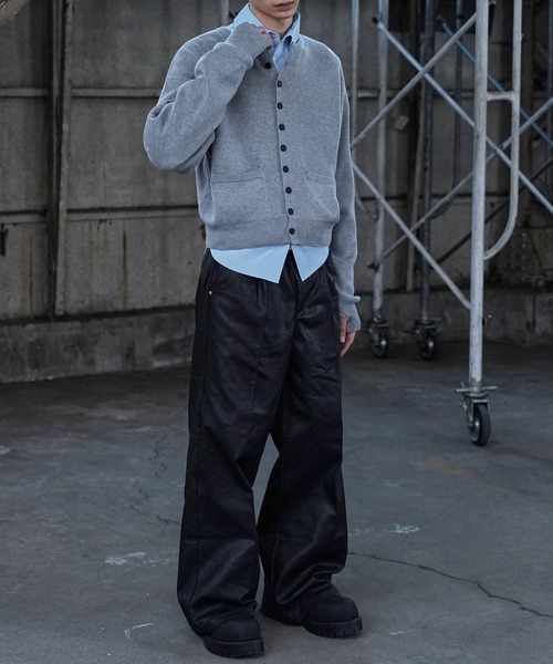 LANDNESS（ランドネス）の「【LANDNESS/ランドネス】MICRO RIB CARDIGAN/マイクロリブカーディガン（カーディガン/ボレロ・メンズ・ブラック/ブルー/グレー・L/M）」の20枚目の写真