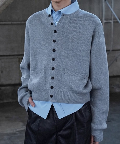 LANDNESS（ランドネス）の「【LANDNESS/ランドネス】MICRO RIB CARDIGAN/マイクロリブカーディガン（カーディガン/ボレロ・メンズ・ブラック/ブルー/グレー・L/M）」の19枚目の写真