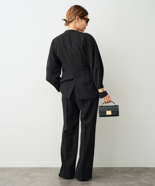 トリアセジョーゼット タックパンツ（スラックス）｜Deuxieme Classe