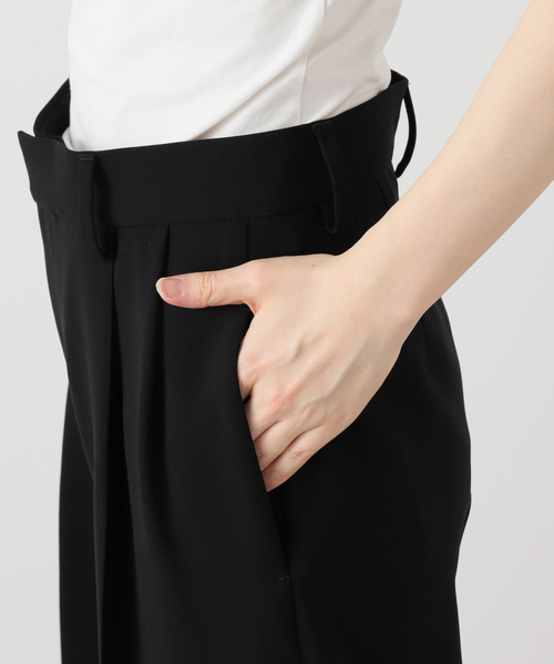 トリアセジョーゼット タックパンツ（スラックス）｜Deuxieme Classe