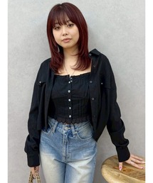 EVRIS | アンサンブルショートシャツトップス(シャツ/ブラウス)